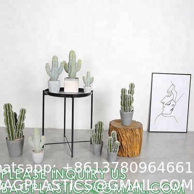 Pear Cactus Artificial Cactus Fake Big Cacti Pick Tall Faux Bunny Ear Plants for Home Garden Office Store Decor