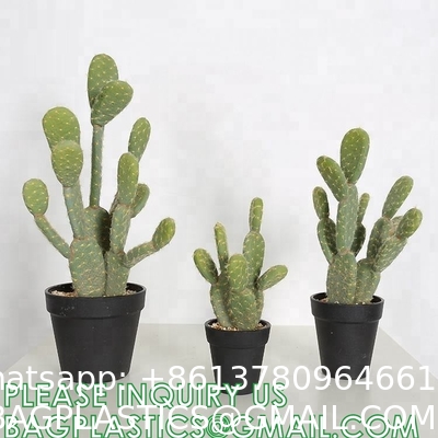 Pear Cactus Artificial Cactus Fake Big Cacti Pick Tall Faux Bunny Ear Plants for Home Garden Office Store Decor