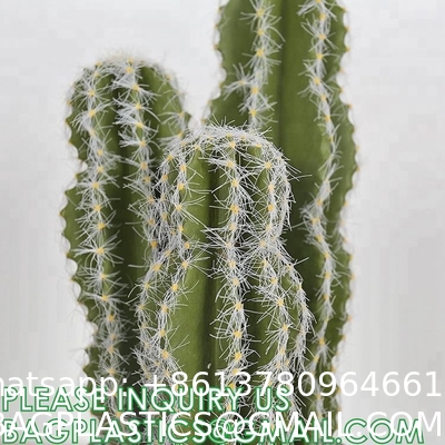 Pear Cactus Artificial Cactus Fake Big Cacti Pick Tall Faux Bunny Ear Plants for Home Garden Office Store Decor