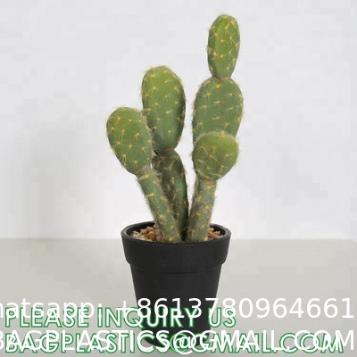 Pear Cactus Artificial Cactus Fake Big Cacti Pick Tall Faux Bunny Ear Plants for Home Garden Office Store Decor