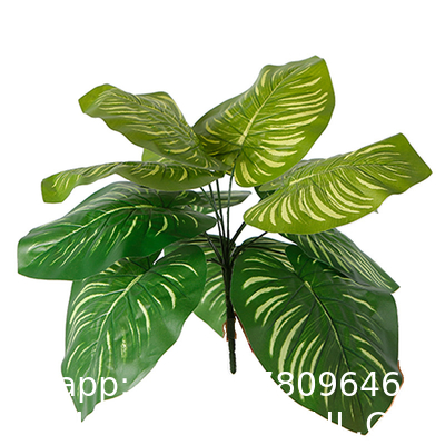 Palm Leaves Artificial Tropical Monstera-84Pcs 6 Kinds Large Small Green Fake Palm Leaf with Stems for Safari Jungle