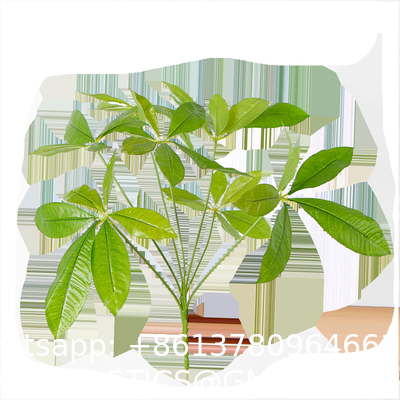 Palm Leaves Artificial Tropical Monstera-84Pcs 6 Kinds Large Small Green Fake Palm Leaf with Stems for Safari Jungle