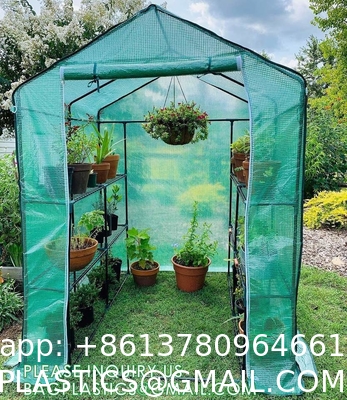 Winter Mini Home Flower Plant Outdoor Sloping Top Waterproof Backyard Walking Plastic Garden Greenhouse Walk In