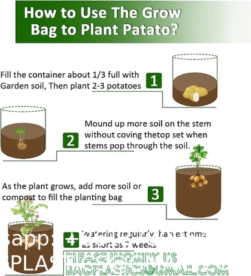 Potato Grow Bags, 4 Pack 10 Gallon With Flap And Handles Planter Pots For Onion, Fruits, Tomato, Carrot - Green