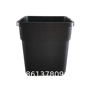 Multi Drainage Holes, Plastic Black Square Plant Flower Nursery Pot, Planter Plant Flower Seedling Nursery Pots