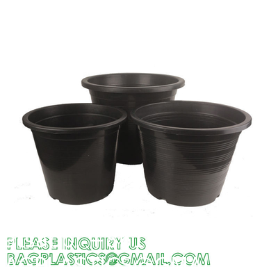 Multi Drainage Holes, Plastic Black Square Plant Flower Nursery Pot, Planter Plant Flower Seedling Nursery Pots