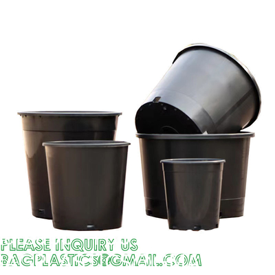Multi Drainage Holes, Plastic Black Square Plant Flower Nursery Pot, Planter Plant Flower Seedling Nursery Pots