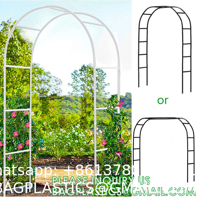 Metal Garden Arbor Wedding Arch, Combination for Various Climbing Plants, Rose Vines, Bridal Party Decorati