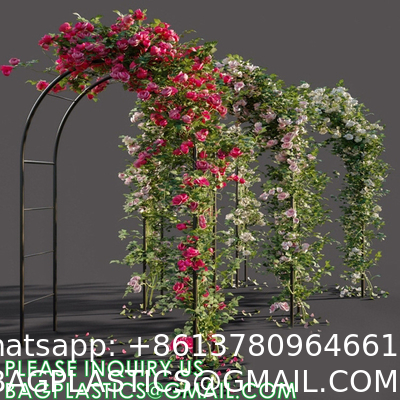 Metal Garden Arbor Wedding Arch, Combination for Various Climbing Plants, Rose Vines, Bridal Party Decorati