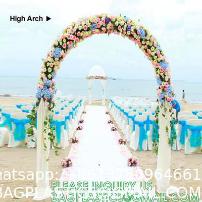 Metal Garden Arbor Wedding Arch, Combination for Various Climbing Plants, Rose Vines, Bridal Party Decorati