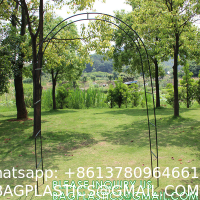 Metal Garden Arbor Wedding Arch, Combination for Various Climbing Plants, Rose Vines, Bridal Party Decorati