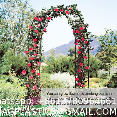 Metal Garden Arbor Wedding Arch, Combination for Various Climbing Plants, Rose Vines, Bridal Party Decorati