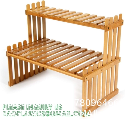 Wood Plant Stand Ladder Plant Shelf, Flower Pot Display Rack Freestanding Planter Holder for Organizer Multiple