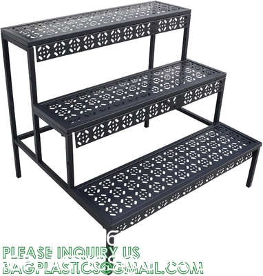 Metal Plant Stand Garden Display Shelf Flower Pot Holder Storage Organizer Rack Indoor Home Outdoor Patio Balcony