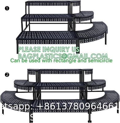Metal Plant Stand Garden Display Shelf Flower Pot Holder Storage Organizer Rack Indoor Home Outdoor Patio Balcony