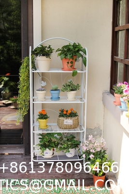 Plant Stand Indoor Outdoor, Plant Shelf Multiple Flower Pot Holder, Metal Wrought Iron Planter Shelf Plant Display