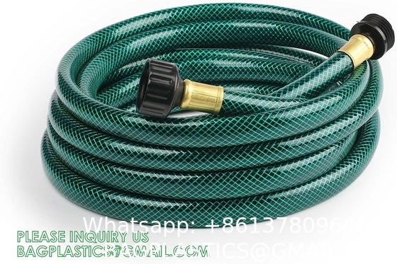 PVC All Weather Garden Hose 50m 3/4'' 4 Layers PVC Heavy Duty Garden Hose Flexible High Pressure Water Hose
