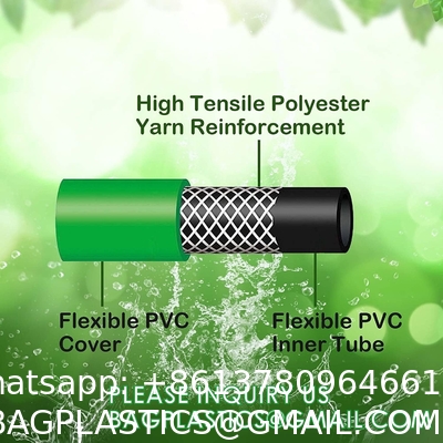 PVC All Weather Garden Hose 50m 3/4'' 4 Layers PVC Heavy Duty Garden Hose Flexible High Pressure Water Hose