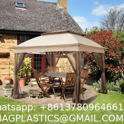 11x11 Pop-Up Instant Gazebo Tent with Mosquito Netting Outdoor Canopy Shelter with 121 Square Feet of Shade