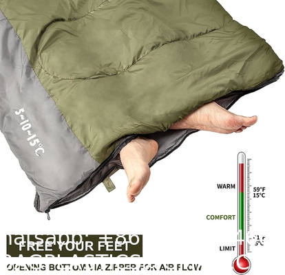 Envelope Military Sleeping Bags, Compression Sack for Cold Weather Travel, Camping, Hiking, Outdoor, Backpacking