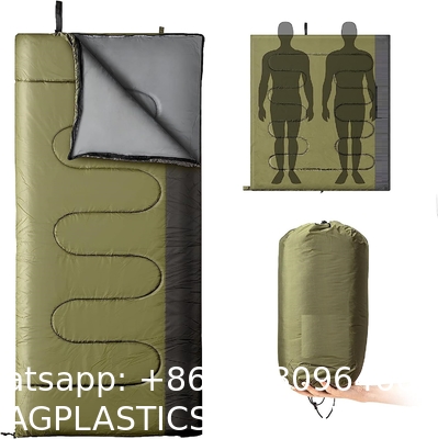 Envelope Military Sleeping Bags, Compression Sack for Cold Weather Travel, Camping, Hiking, Outdoor, Backpacking