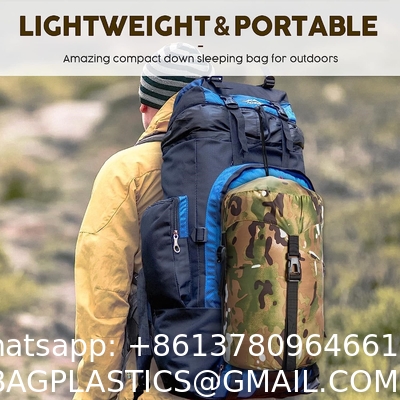 Envelope Military Sleeping Bags, Compression Sack for Cold Weather Travel, Camping, Hiking, Outdoor, Backpacking
