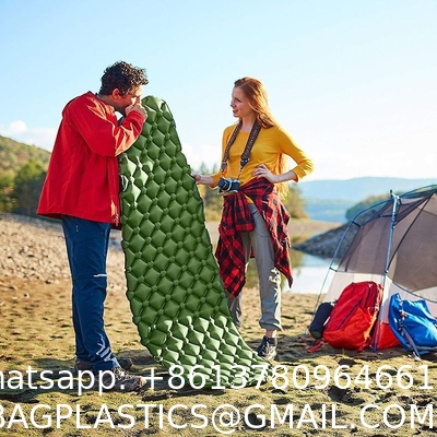 Sleeping Pad for Camping, 3.5" Ultralight Camping Mattress with Built-in Pillow, Compact Insulated Waterproof S