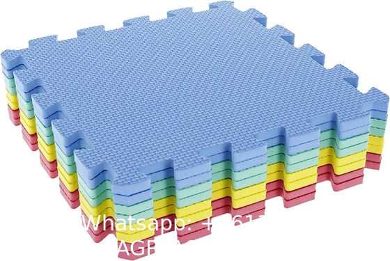EVA Foam Mat Tiles - Interlocking Padding for Garage, Playroom, or Gym Flooring - Workout Mat or Baby Playmat