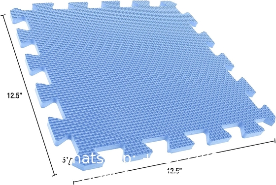 EVA Foam Mat Tiles - Interlocking Padding for Garage, Playroom, or Gym Flooring - Workout Mat or Baby Playmat