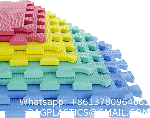 EVA Foam Mat Tiles - Interlocking Padding for Garage, Playroom, or Gym Flooring - Workout Mat or Baby Playmat