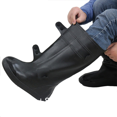 Motorcycle Washable Mens Cycling Plastic Silicone Rain Shoe Cover, Anti-Slip Reusable Rain Shoe Covers Waterproof