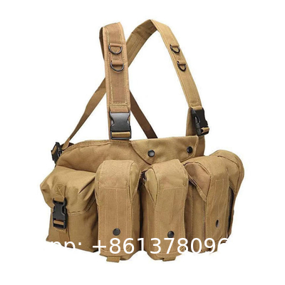 Outdoor Tactical Pocket Outdoor Leisure Sports Small Mountaineering Riding Bag Oxford Cloth Vest Waist Bag