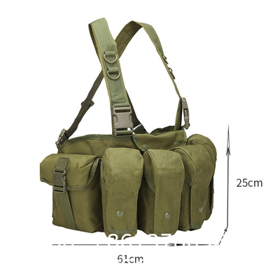 Outdoor Tactical Pocket Outdoor Leisure Sports Small Mountaineering Riding Bag Oxford Cloth Vest Waist Bag