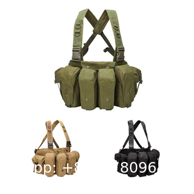 Outdoor Tactical Pocket Outdoor Leisure Sports Small Mountaineering Riding Bag Oxford Cloth Vest Waist Bag