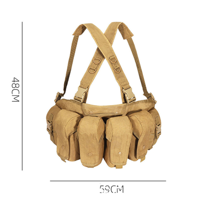 Backcountry Survival Tactical Chest Vest Radio Harness Bag Holster Molle Vest Gear Bag Hunting Waist Bag