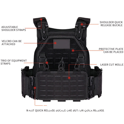 Outdoor Tactical Training Heavy Duty Modular Operator Plate Carrier Loading Gear Vest Weight Tactical Vest