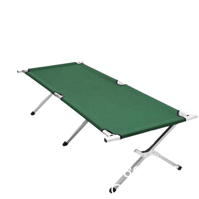Camping Cot Travel Equipment, Bunk Bed Cots Metal Bunk Cot Steel Frame Camping Bed, Adjustable Foldable Portable