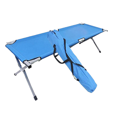 Camping Cot Travel Equipment, Bunk Bed Cots Metal Bunk Cot Steel Frame Camping Bed, Adjustable Foldable Portable