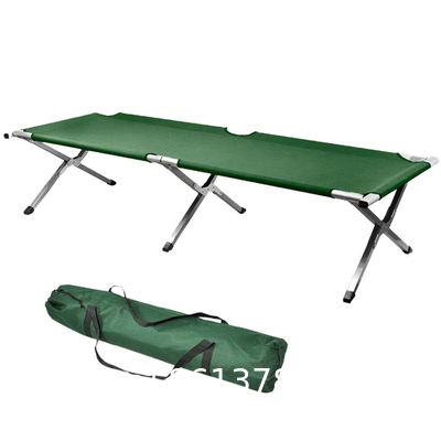 Camping Cot Travel Equipment, Bunk Bed Cots Metal Bunk Cot Steel Frame Camping Bed, Adjustable Foldable Portable