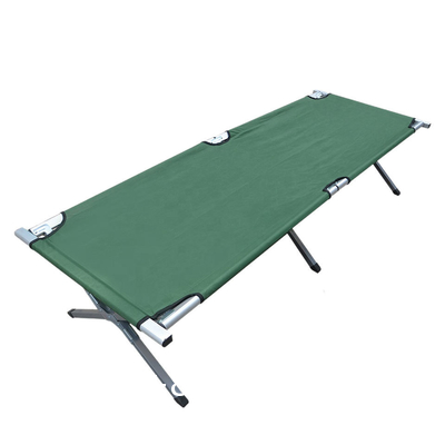 Camping Cot Travel Equipment, Bunk Bed Cots Metal Bunk Cot Steel Frame Camping Bed, Adjustable Foldable Portable
