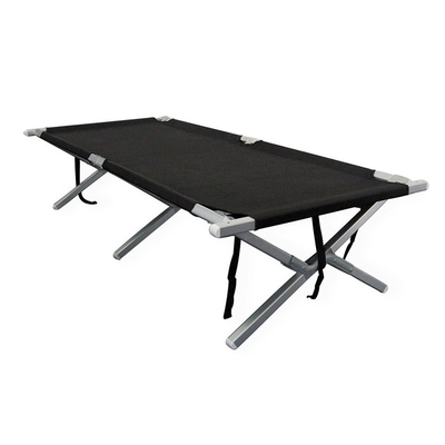 Folding Metal Bunk Cot Steel Frame Sleep Adjustable Foldable Portable Single Outdoor Camping Bed