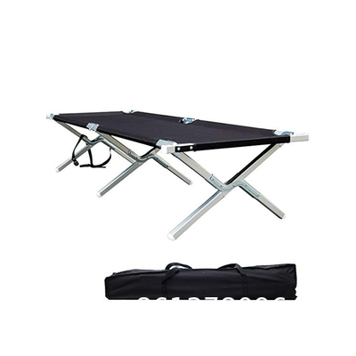 Folding Metal Bunk Cot Steel Frame Sleep Adjustable Foldable Portable Single Outdoor Camping Bed