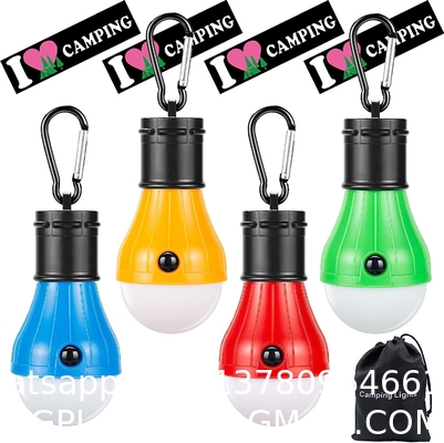 Tent Lamp Portable LED Tent Light Clip Hook Hurricane Emergency Lights LED Camping Bulb Camping Tent Lante