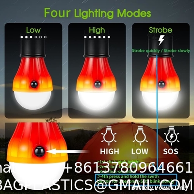 Tent Lamp Portable LED Tent Light Clip Hook Hurricane Emergency Lights LED Camping Bulb Camping Tent Lante