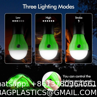 Tent Lamp Portable LED Tent Light Clip Hook Hurricane Emergency Lights LED Camping Bulb Camping Tent Lante