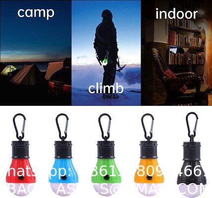 Tent Lamp Portable LED Tent Light Clip Hook Hurricane Emergency Lights LED Camping Bulb Camping Tent Lante