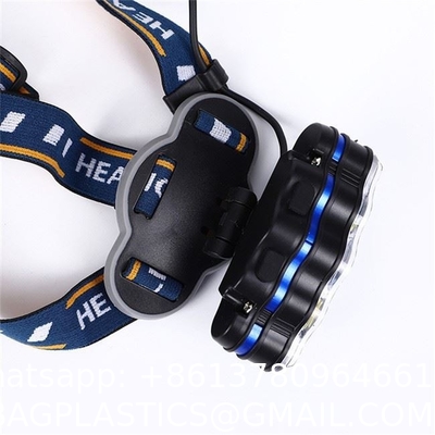Rechargeable Headlamp, 8 LED 18000 Lumen Bright Headlamp with Red Light, IPX4 Waterproof USB Headlight, Head Lamp