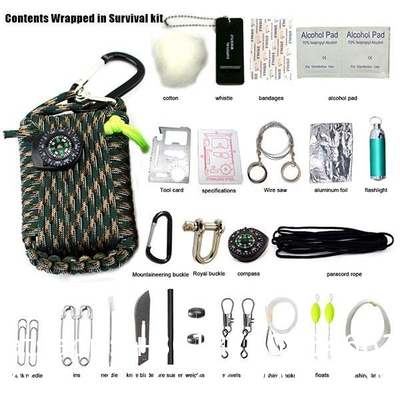 Emergency Survival Kit, First Aid Kit Professional Survival Gear Tool with IFAK Molle System Compatible Bag, Gift