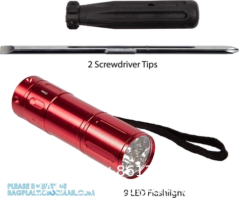 Roadside Survival Kit, First Aid Kit, Emergency Car Kit, Safety Tool Kit, Car Kit, Vehicle Safety Tool Auto