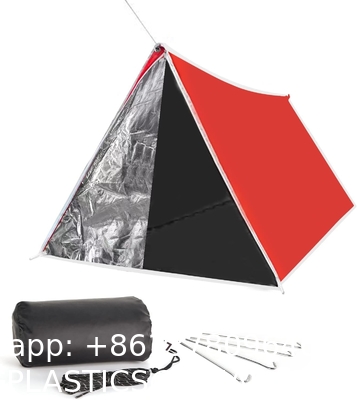 Emergency Tent, 2 Person Tube Tent Survival Shelter Paracord, Stakes, Whistle Ultralight Survival Tent Emergency
